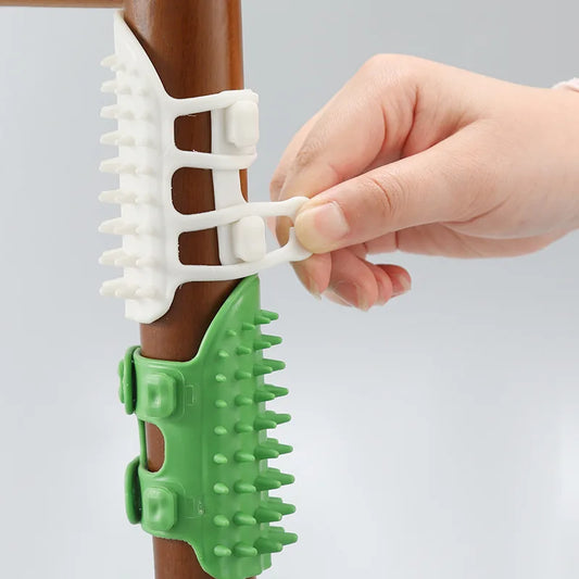 Self-Cleaning Cat Grooming Brush – Wall Corner Scratcher for Easy Hair Removal