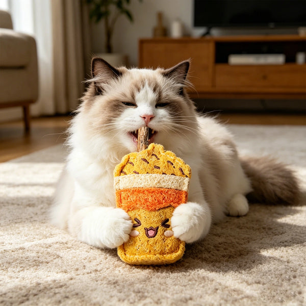 Natural Loofah Cat Chew Sticks